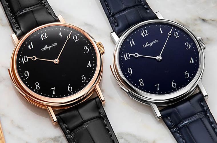 寶琺璣Classique 7637三問(wèn)表改換玫瑰金表殼搭黑色琺瑯面盤表背依舊令人超驚艷-復(fù)刻表