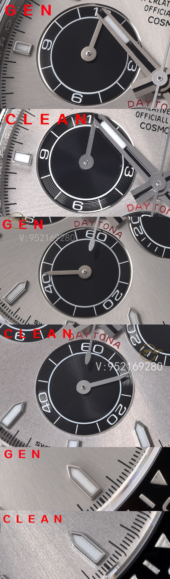 Clean廠C廠復(fù)刻新款勞力士4131機(jī)芯水泥灰迪M126519手表對比正品怎么樣-復(fù)刻表