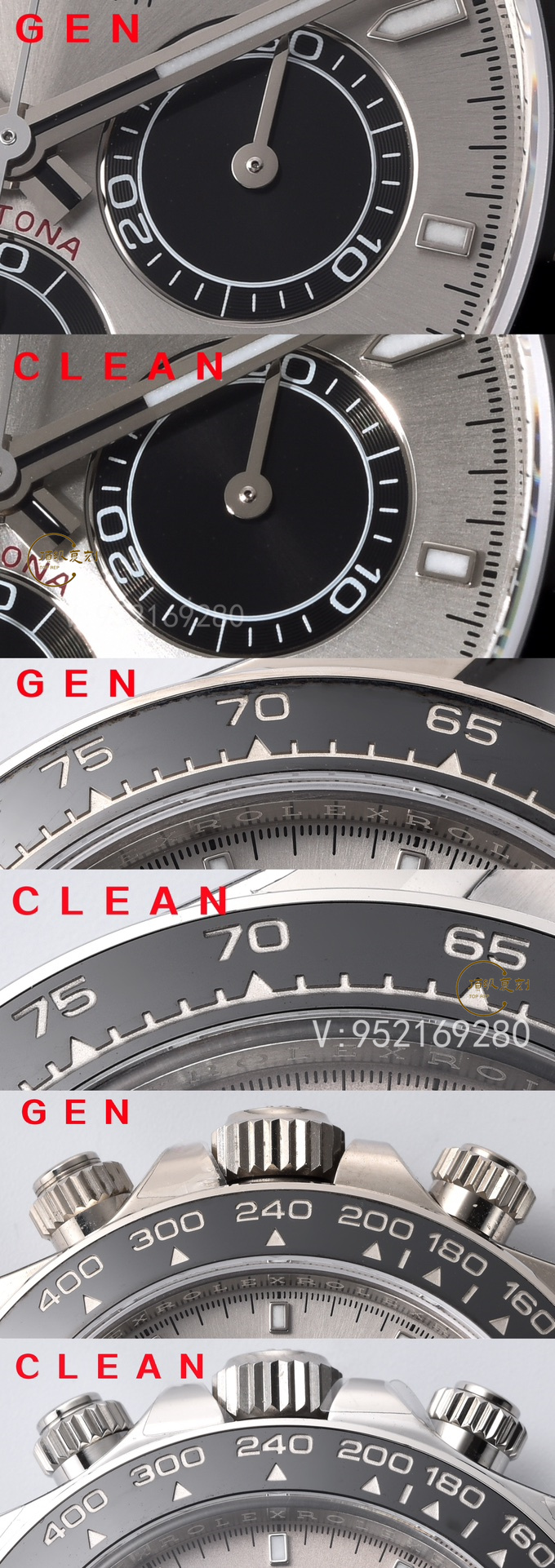 Clean廠C廠復(fù)刻新款勞力士4131機(jī)芯水泥灰迪M126519手表對比正品怎么樣-復(fù)刻表