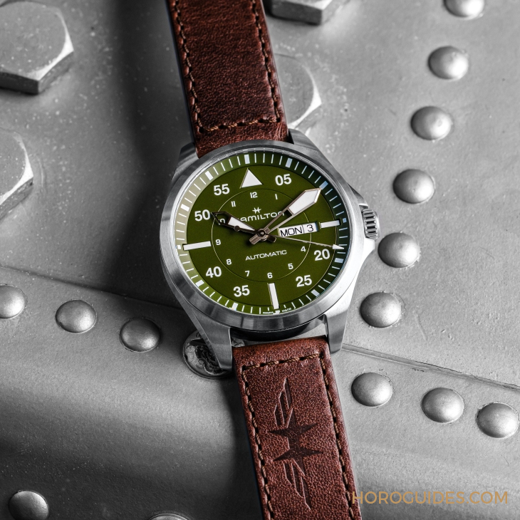 設計微調(diào)、新增尺寸，HAMILTON Khaki Aviation Pilot系列七款新作再現(xiàn)軍風-復刻表