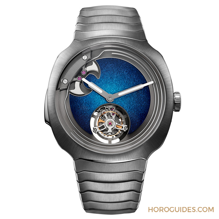 大明火琺瑯煙燻面加身,亨利慕時三問疾速者三問報時陀飛輪藍色琺瑯概念腕表奪目登場-復刻表