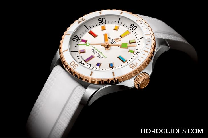 百年靈Superocean 36、42、44mm彩虹時(shí)標(biāo)面繽紛亮相-復(fù)刻表