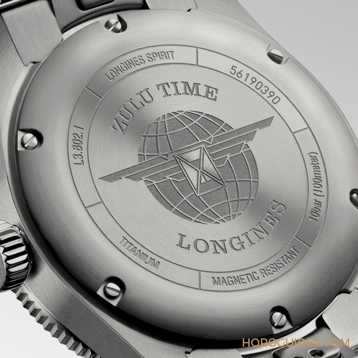 LONGINES - SPIRIT - L3.802.1.53.6 - LONGINES Spirit再掀熱潮！ Spirit Zulu Time鈦金屬腕表與計(jì)時(shí)秒表間金新色登場(chǎng)