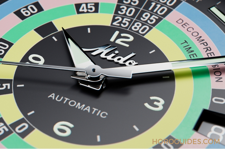 MIDO - OCEAN STAR - M026.807.33.051.00 - 漆黑中的復古「彩虹圈」！ MIDO再度推出Ocean Star Decompression Timer 1961復刻限量版