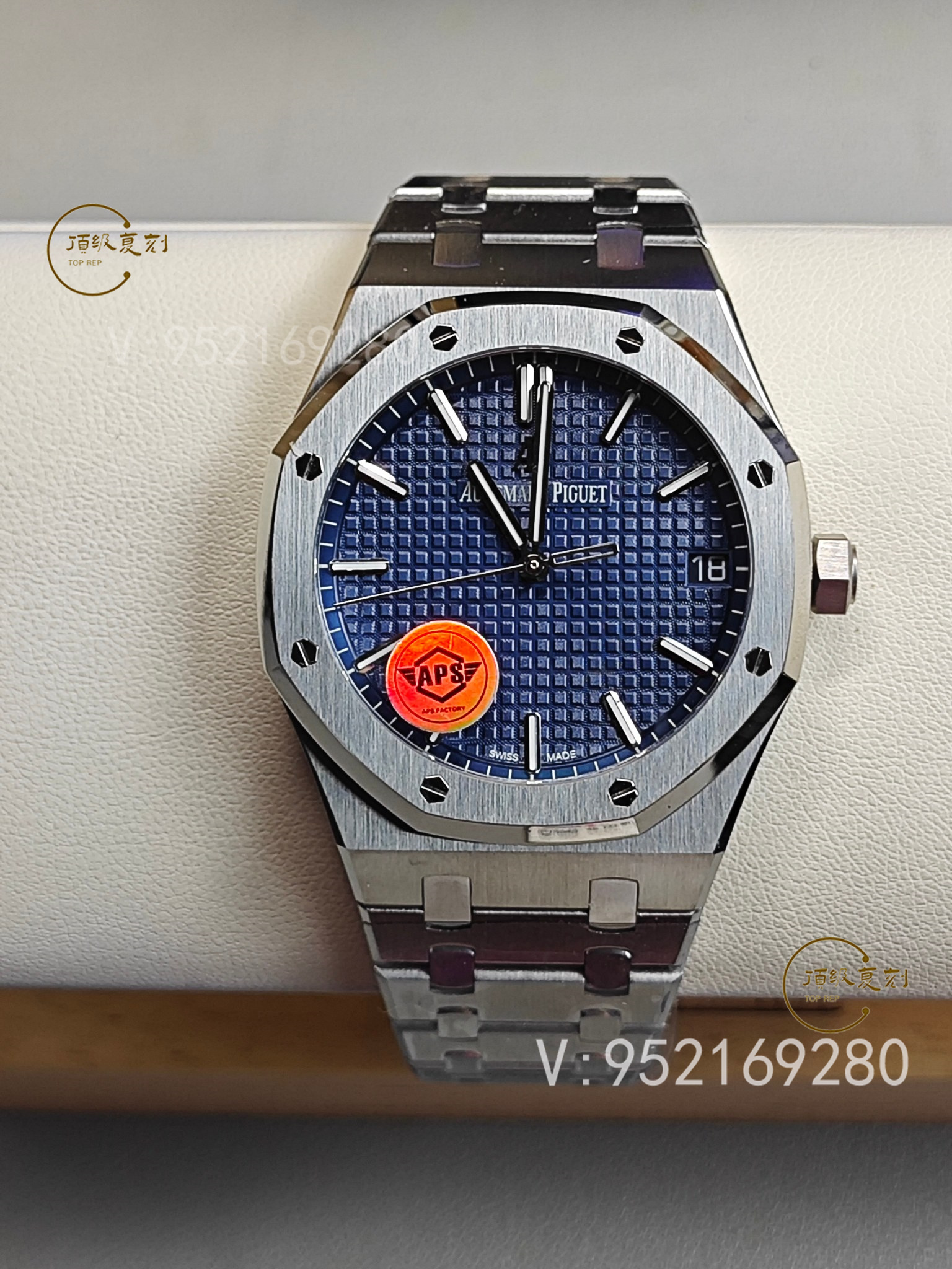 深入解析APS愛彼復(fù)刻表15500藍(lán)面版:4302一體機(jī)芯與原裝同步功能-復(fù)刻表