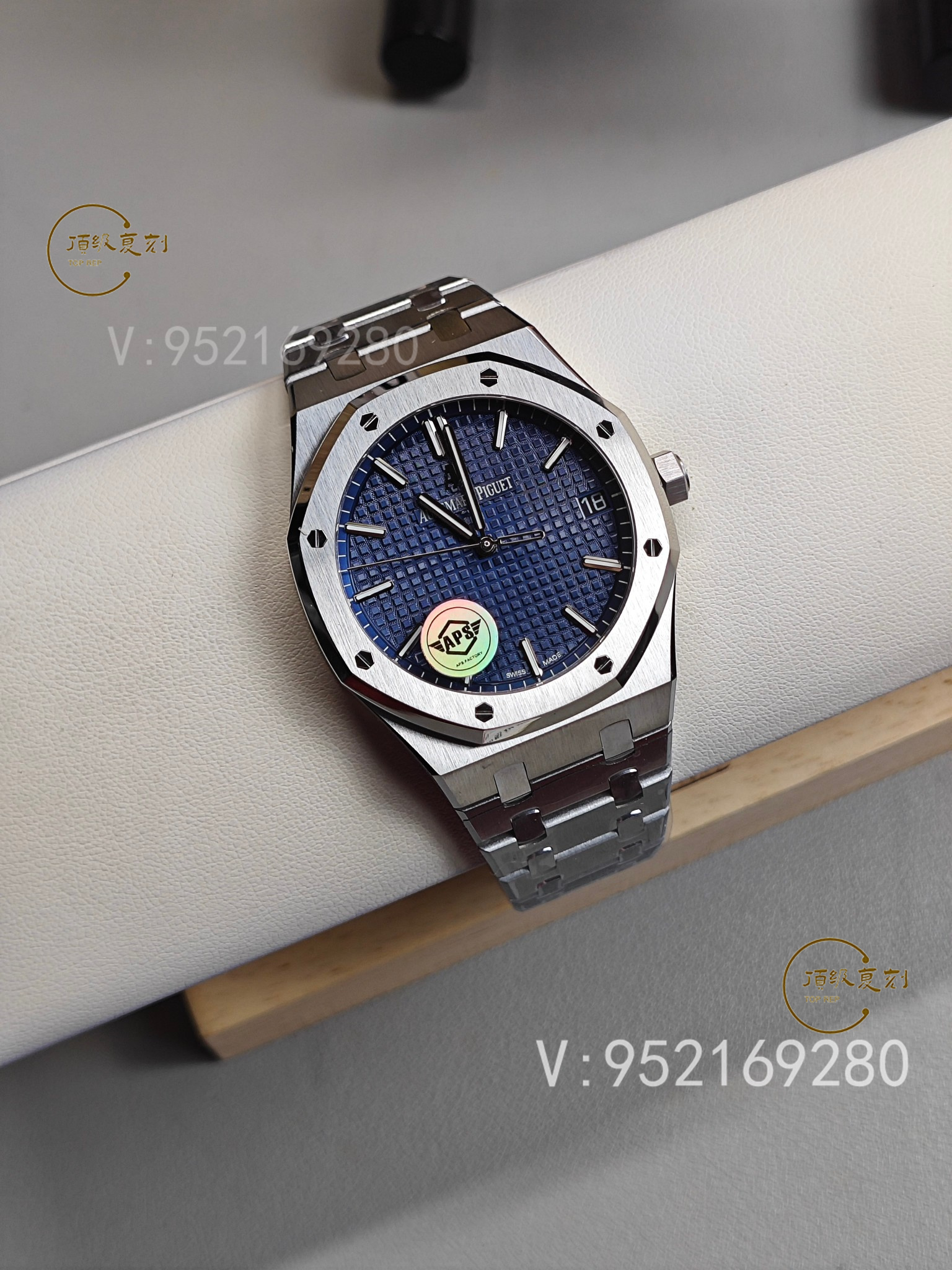 深入解析APS愛彼復(fù)刻表15500藍(lán)面版:4302一體機(jī)芯與原裝同步功能-復(fù)刻表