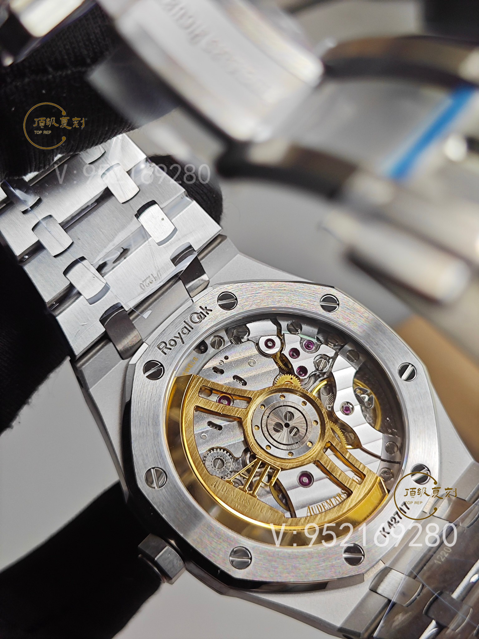 深入解析APS愛彼復(fù)刻表15500藍(lán)面版:4302一體機(jī)芯與原裝同步功能-復(fù)刻表